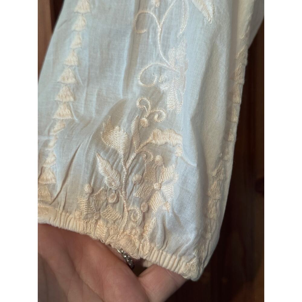 J. Jill Light Blush Embroidered Tunic Top - Picture 6 of 10